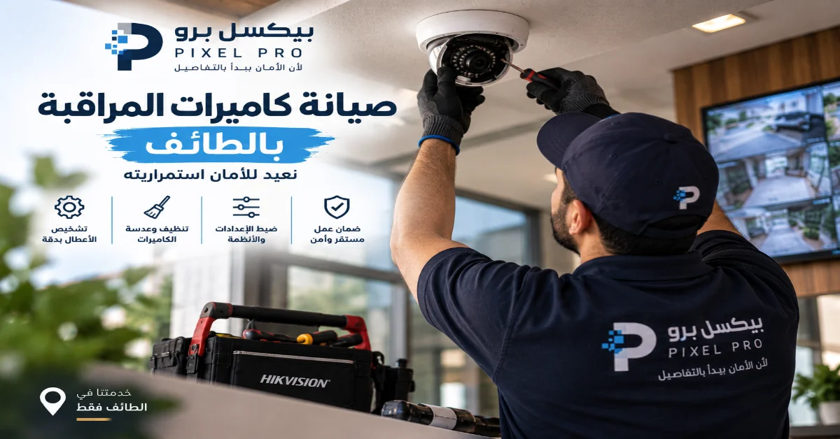 أعطال كاميرات المراقبة