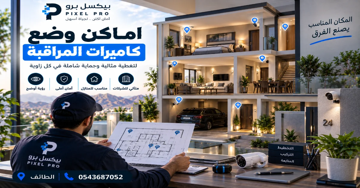 أماكن وضع كاميرات المراقبة داخل المنزل