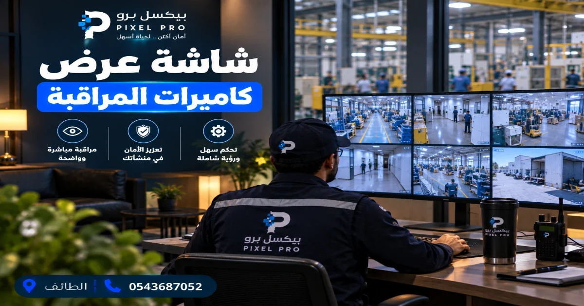 أنواع شاشات عرض كاميرات المراقبة