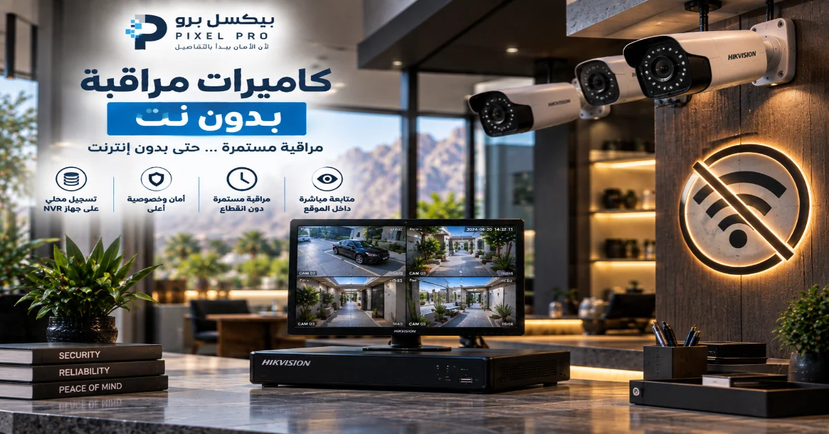 أنواع كاميرات المراقبة التي لا تحتاج إنترنت