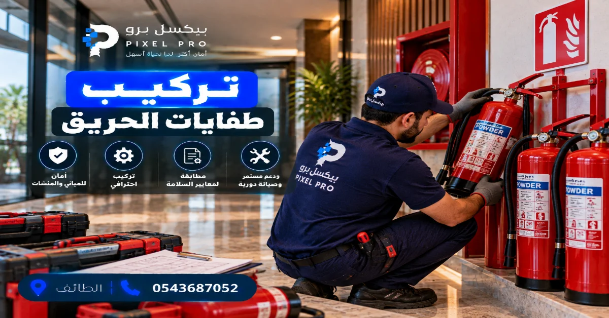 أهمية تركيب طفايات الحريق