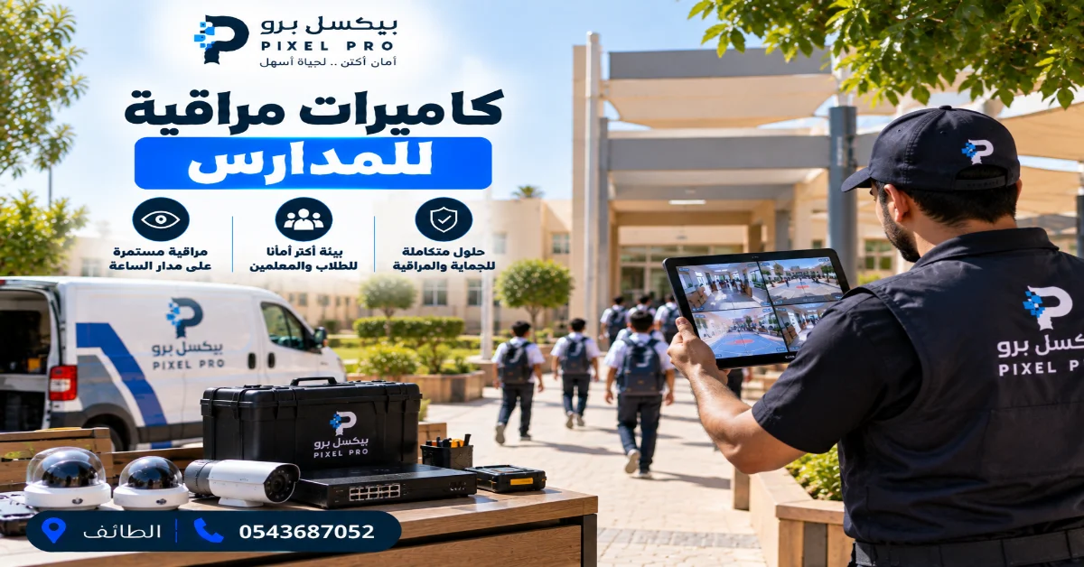 الرؤية الليلية في كاميرات مراقبة المدارس