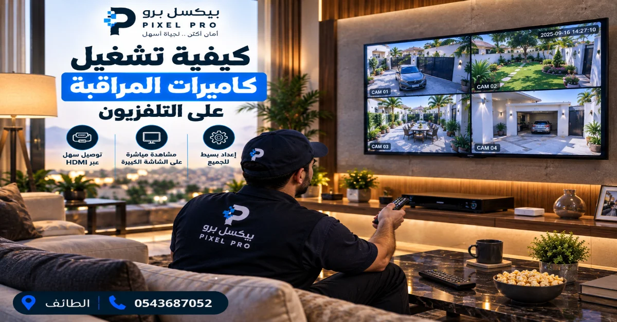 تجهيز كاميرات المراقبة قبل التوصيل بالتلفزيون