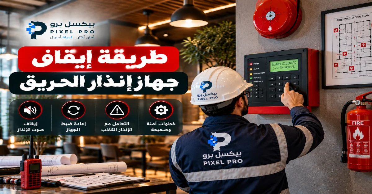 حل مشكلة عدم توقف إنذار الحريق