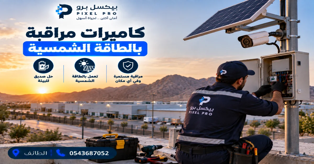 ربط كاميرات المراقبة الشمسية بالجوال