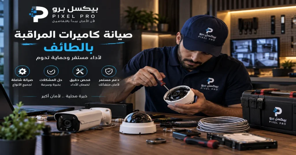 صيانة كاميرات المراقبة بالطائف