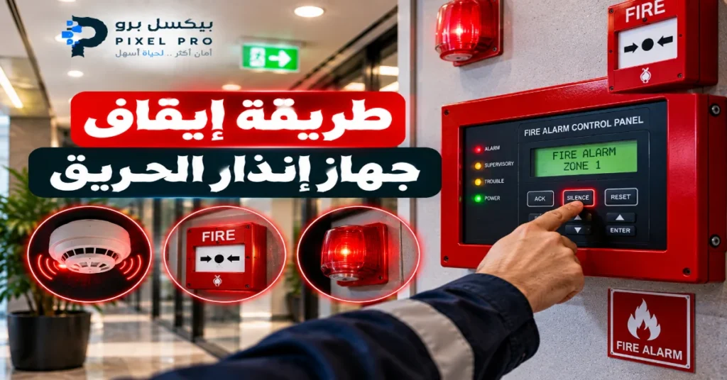 طريقة إيقاف جهاز إنذار الحريق