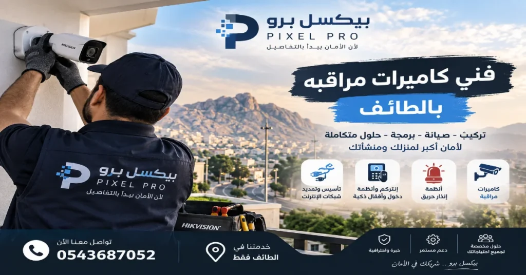 فني كاميرات مراقبه بالطائف