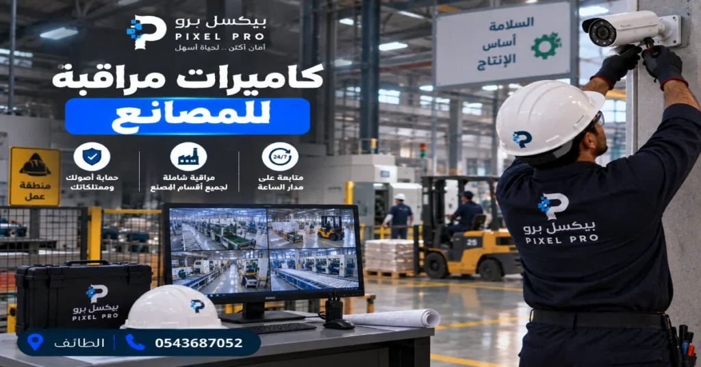 كاميرات مراقبة المصانع
