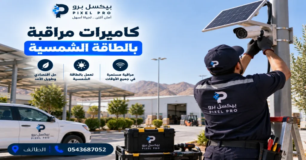 كاميرات مراقبة بالطاقة الشمسية