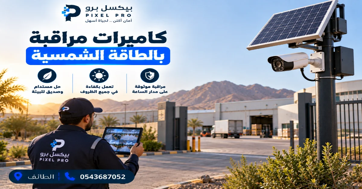 كاميرات مراقبة شمسية خارجية