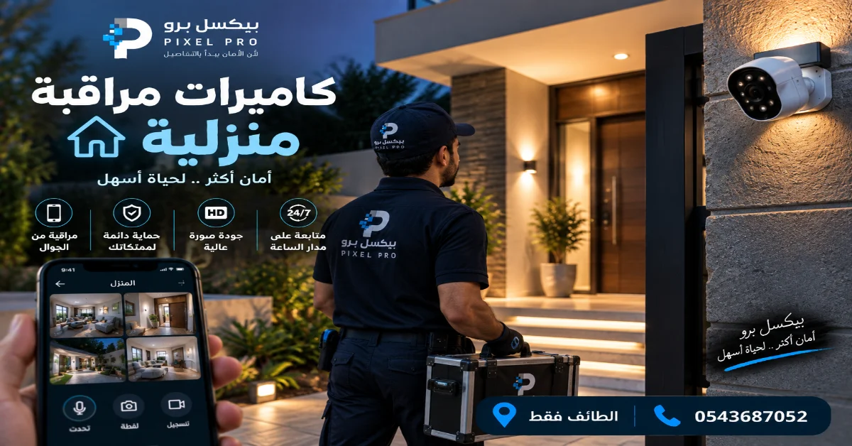 كاميرات مراقبة في البيت
