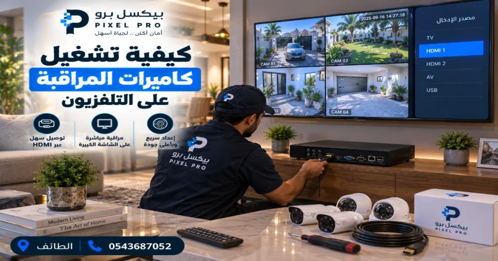  كيفية تشغيل كاميرات المراقبة على التلفزيون