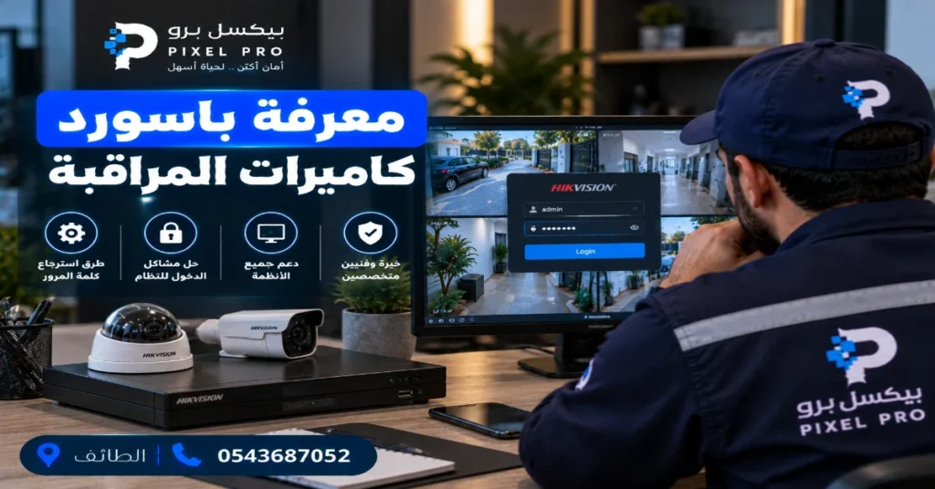 معرفة باسورد كاميرات المراقبة
