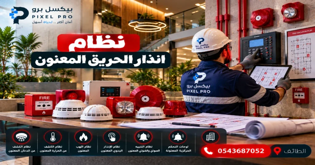 نظام انذار الحريق المعنون