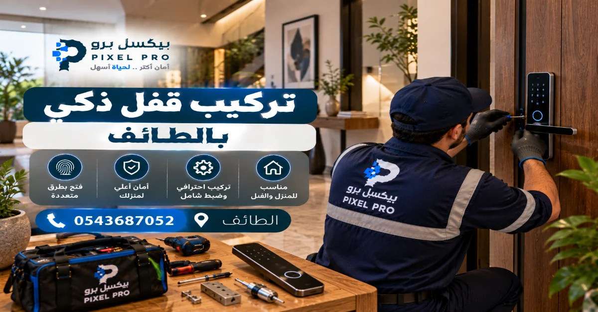 أنواع الأبواب التي تصلح للقفل الذكي